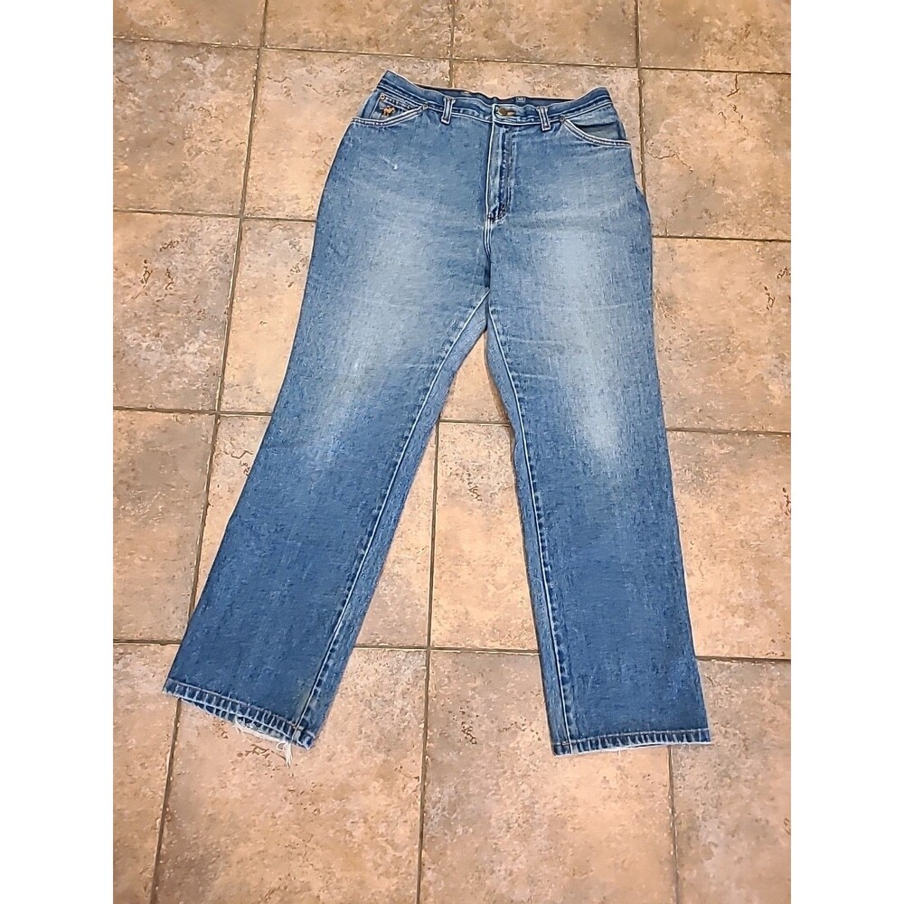 VTG 70's Wrangler No Fault Jeans Womens Size 12 Misses Blue Denim